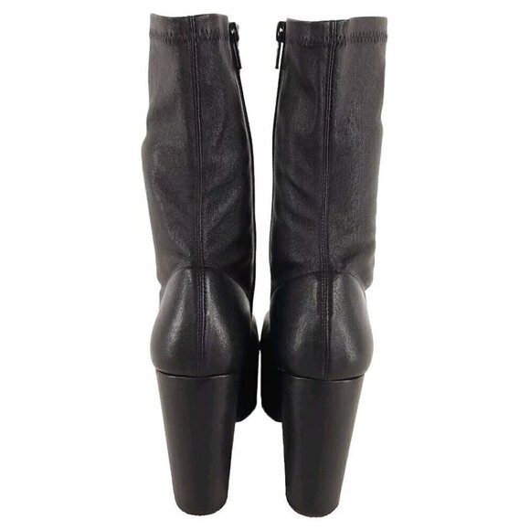 Dries Van Noten Mid-Calf Platform Sock Boots 40 10 Black Leather New - Picture 4 of 7
